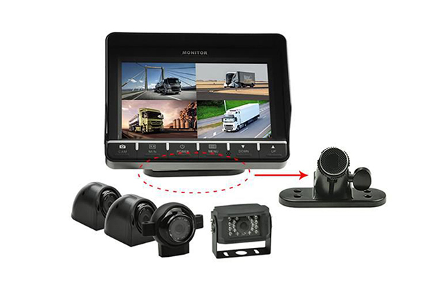 7in TFT Monitor Rear view System with Touch Button Supporting 4-CH For Truck BR-TQS7002